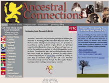 Tablet Screenshot of ancestralconnect.com